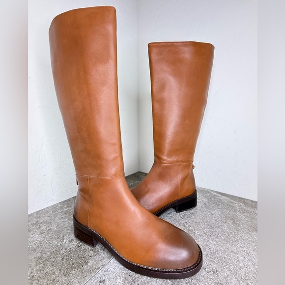 NEW Sam Edelman Women's Mable Spiced Pecan Riding Boots Women’s Size 9.5 - Picture 1 of 9
